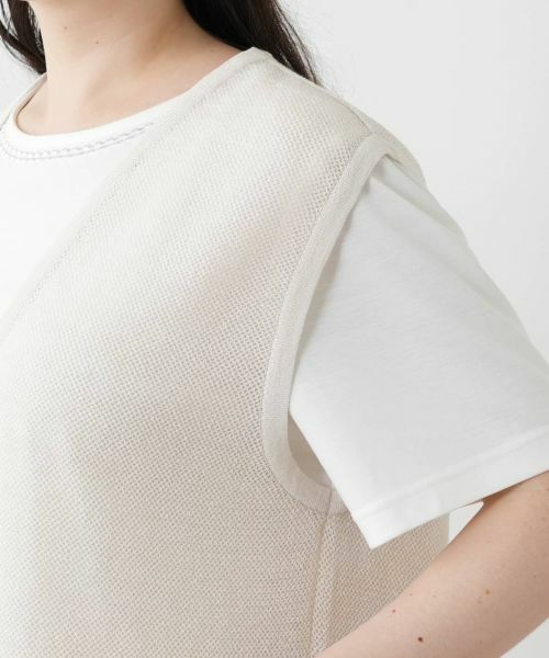 Leilian PLUS HOUSE / レリアンプラスハウス テーラードジャケット | カラーブロックニットベスト【Leilian WHITE LABEL】 | 詳細12