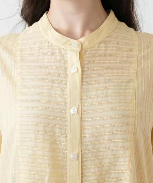 Leilian PLUS HOUSE / レリアンプラスハウス シャツ・ブラウス | バンドカラーブラウス【Leilian WHITE LABEL】 | 詳細10