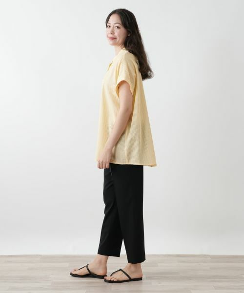 Leilian PLUS HOUSE / レリアンプラスハウス シャツ・ブラウス | バンドカラーブラウス【Leilian WHITE LABEL】 | 詳細5