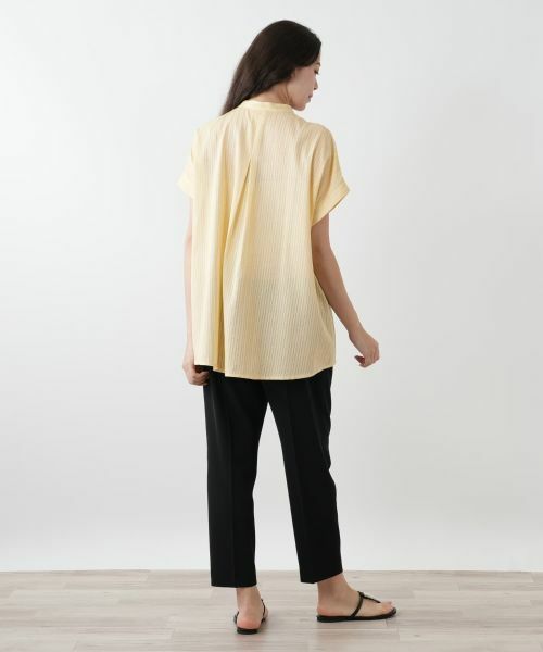 Leilian PLUS HOUSE / レリアンプラスハウス シャツ・ブラウス | バンドカラーブラウス【Leilian WHITE LABEL】 | 詳細6