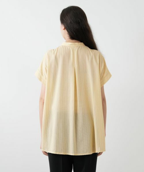 Leilian PLUS HOUSE / レリアンプラスハウス シャツ・ブラウス | バンドカラーブラウス【Leilian WHITE LABEL】 | 詳細9