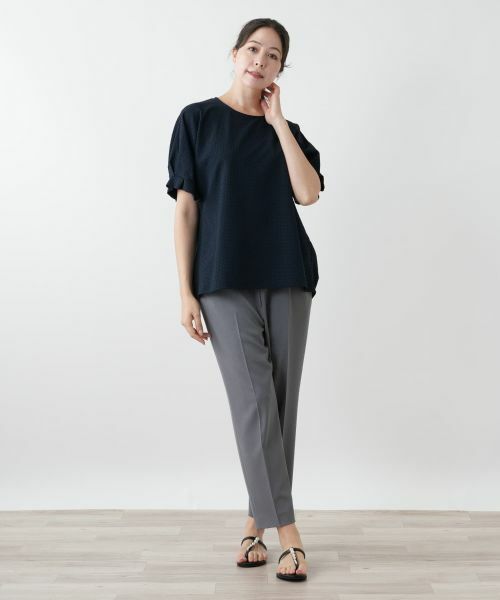 Leilian PLUS HOUSE / レリアンプラスハウス シャツ・ブラウス | 【店舗人気】ボリュームスリーブブラウス【Leilian WHITE LABEL】 | 詳細1