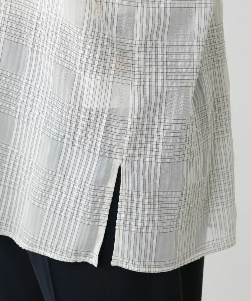 Leilian PLUS HOUSE / レリアンプラスハウス シャツ・ブラウス | チェックブラウス【Leilian WHITE LABEL】 | 詳細13