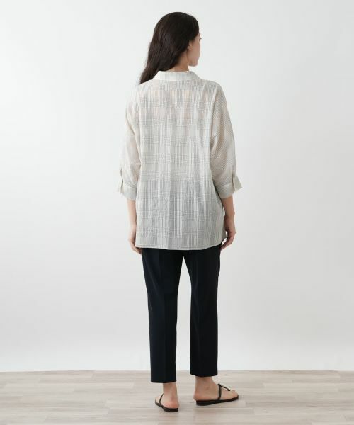 Leilian PLUS HOUSE / レリアンプラスハウス シャツ・ブラウス | チェックブラウス【Leilian WHITE LABEL】 | 詳細6
