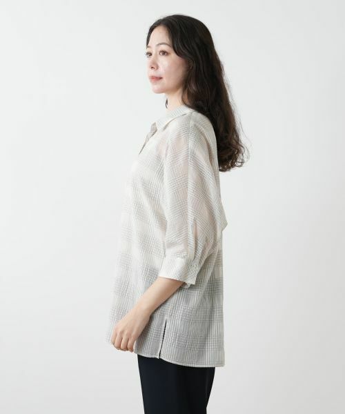 Leilian PLUS HOUSE / レリアンプラスハウス シャツ・ブラウス | チェックブラウス【Leilian WHITE LABEL】 | 詳細8