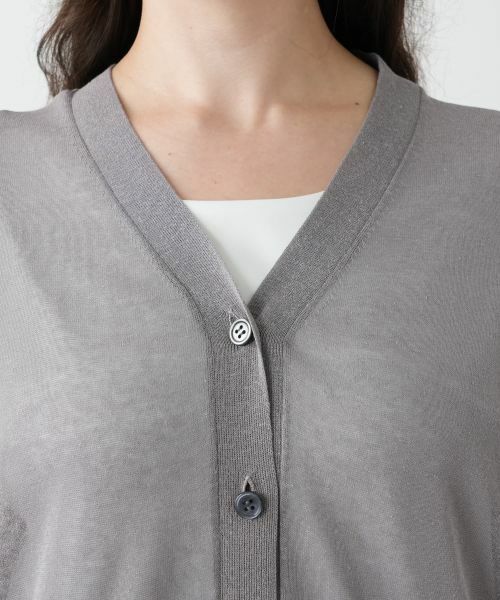 Leilian PLUS HOUSE / レリアンプラスハウス カーディガン・ボレロ | 七分袖ニットカーディガン【Leilian WHITE LABEL】 | 詳細10