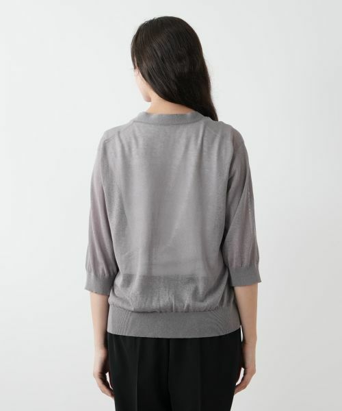 Leilian PLUS HOUSE / レリアンプラスハウス カーディガン・ボレロ | 七分袖ニットカーディガン【Leilian WHITE LABEL】 | 詳細9