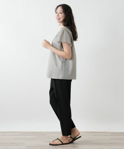 Leilian PLUS HOUSE / レリアンプラスハウス シャツ・ブラウス | フラワー刺繍ブラウス【Leilian WHITE LABEL】 | 詳細5