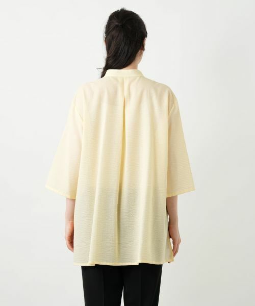 Leilian PLUS HOUSE / レリアンプラスハウス シャツ・ブラウス | バンドカラーブラウス【Leilian WHITE LABEL】 | 詳細10