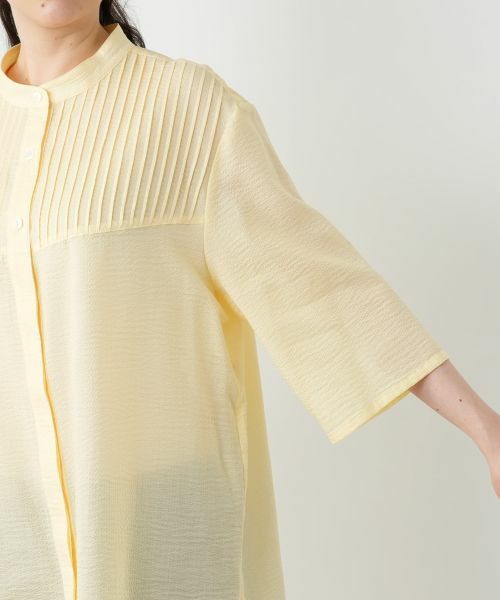 Leilian PLUS HOUSE / レリアンプラスハウス シャツ・ブラウス | バンドカラーブラウス【Leilian WHITE LABEL】 | 詳細13