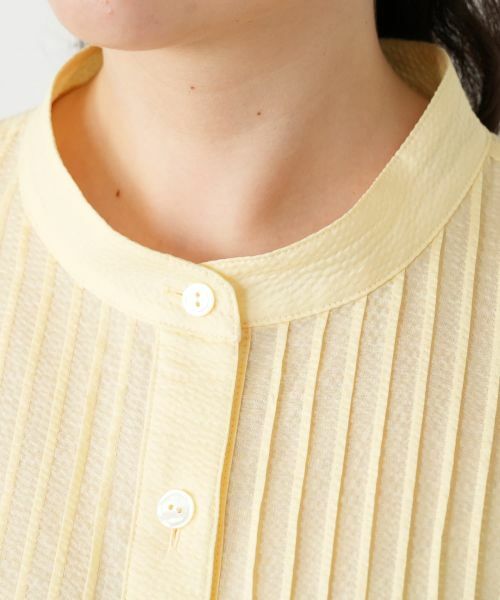 Leilian PLUS HOUSE / レリアンプラスハウス シャツ・ブラウス | バンドカラーブラウス【Leilian WHITE LABEL】 | 詳細15