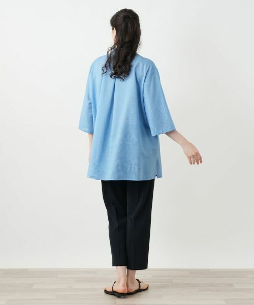 Leilian PLUS HOUSE / レリアンプラスハウス シャツ・ブラウス | バンドカラーブラウス【Leilian WHITE LABEL】 | 詳細3