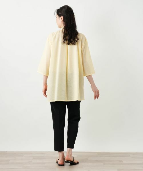 Leilian PLUS HOUSE / レリアンプラスハウス シャツ・ブラウス | バンドカラーブラウス【Leilian WHITE LABEL】 | 詳細7