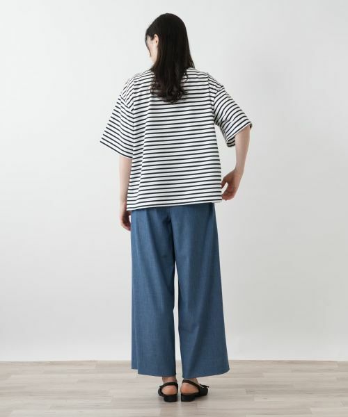 Leilian PLUS HOUSE / レリアンプラスハウス Tシャツ | ボーダーカットソー【Leilian WHITE LABEL】 | 詳細3