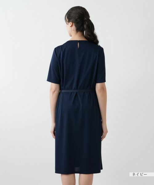 Leilian PLUS HOUSE / レリアンプラスハウス ドレス | ベルト付きプリーツワンピース【Leilian WHITE LABEL】 | 詳細13