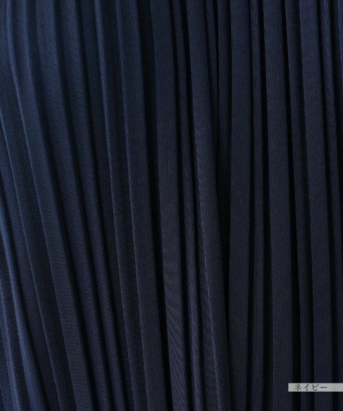 Leilian PLUS HOUSE / レリアンプラスハウス ドレス | ベルト付きプリーツワンピース【Leilian WHITE LABEL】 | 詳細21