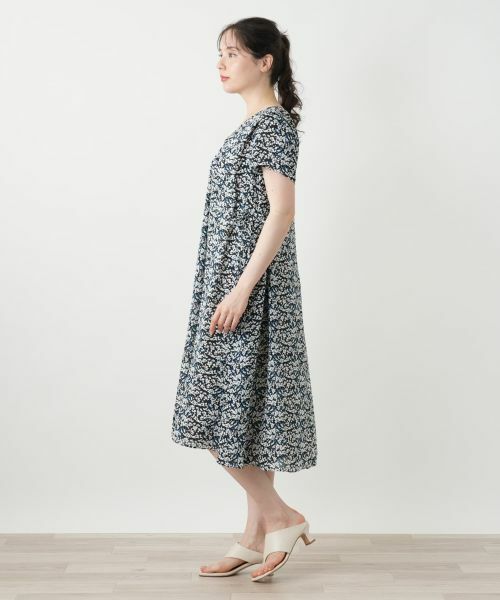 Leilian PLUS HOUSE / レリアンプラスハウス ドレス | 【店舗人気】プリントVネックワンピース【Leilian WHITE LABEL】 | 詳細6