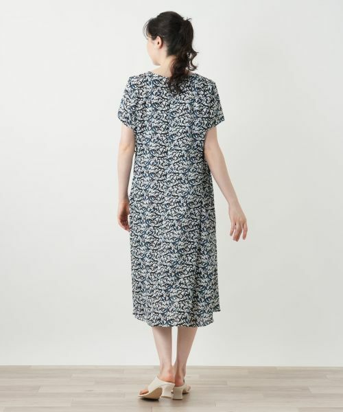 Leilian PLUS HOUSE / レリアンプラスハウス ドレス | 【店舗人気】プリントVネックワンピース【Leilian WHITE LABEL】 | 詳細7