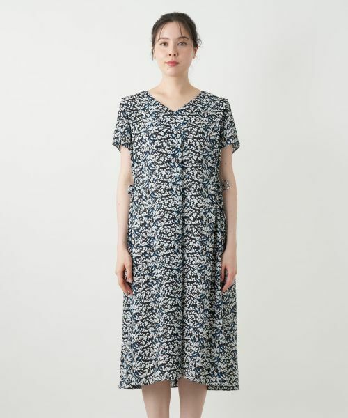 Leilian PLUS HOUSE / レリアンプラスハウス ドレス | 【店舗人気】プリントVネックワンピース【Leilian WHITE LABEL】 | 詳細8