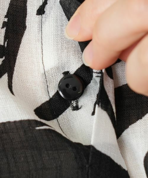 Leilian PLUS HOUSE / レリアンプラスハウス ドレス | リーフ柄フレアワンピース【Leilian WHITE LABEL】 | 詳細17