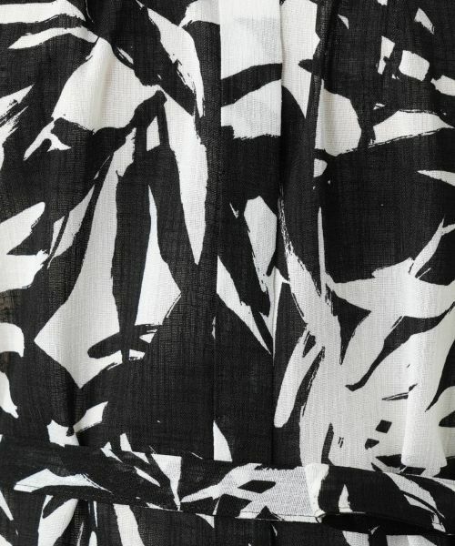 Leilian PLUS HOUSE / レリアンプラスハウス ドレス | リーフ柄フレアワンピース【Leilian WHITE LABEL】 | 詳細19