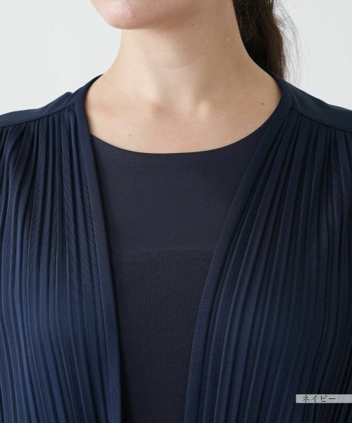 Leilian PLUS HOUSE / レリアンプラスハウス テーラードジャケット | プリーツロングジャケット【Leilian WHITE LABEL】 | 詳細10