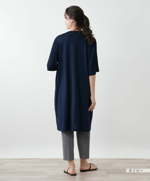 Leilian PLUS HOUSE / レリアンプラスハウス テーラードジャケット | プリーツロングジャケット【Leilian WHITE LABEL】 | 詳細6