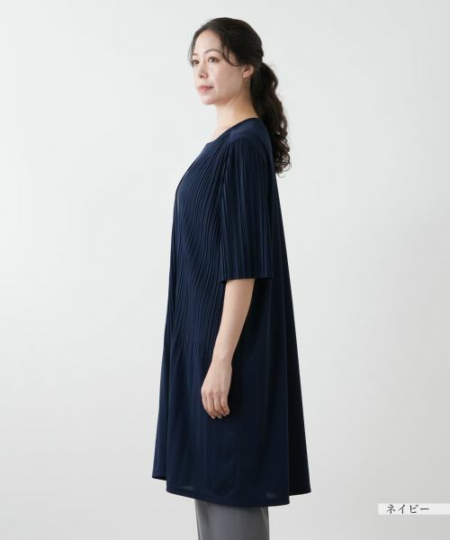 Leilian PLUS HOUSE / レリアンプラスハウス テーラードジャケット | プリーツロングジャケット【Leilian WHITE LABEL】 | 詳細8