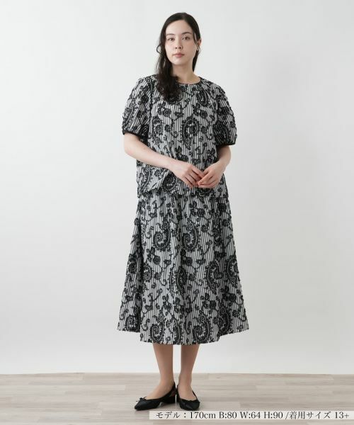 Leilian PLUS HOUSE / レリアンプラスハウス セットアップ | 【店舗人気】ブラウススカートスーツ【Leilian WHITE LABEL】 | 詳細1