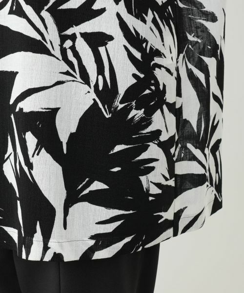 Leilian PLUS HOUSE / レリアンプラスハウス シャツ・ブラウス | 【店舗人気】リーフ柄チュニックブラウス【Leilian WHITE LABEL】 | 詳細14