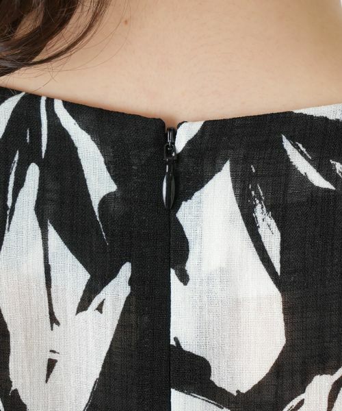 Leilian PLUS HOUSE / レリアンプラスハウス シャツ・ブラウス | 【店舗人気】リーフ柄チュニックブラウス【Leilian WHITE LABEL】 | 詳細15