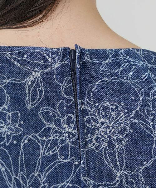 Leilian PLUS HOUSE / レリアンプラスハウス ドレス | フラワー柄フレアワンピース【Leilian WHITE LABEL】 | 詳細12