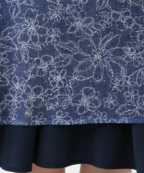 Leilian PLUS HOUSE / レリアンプラスハウス ドレス | フラワー柄フレアワンピース【Leilian WHITE LABEL】 | 詳細14