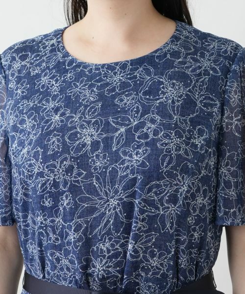 Leilian PLUS HOUSE / レリアンプラスハウス ドレス | フラワー柄フレアワンピース【Leilian WHITE LABEL】 | 詳細8