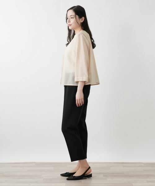 Leilian PLUS HOUSE / レリアンプラスハウス テーラードジャケット | ノーカラージャケット【Leilian WHITE LABEL】 | 詳細2