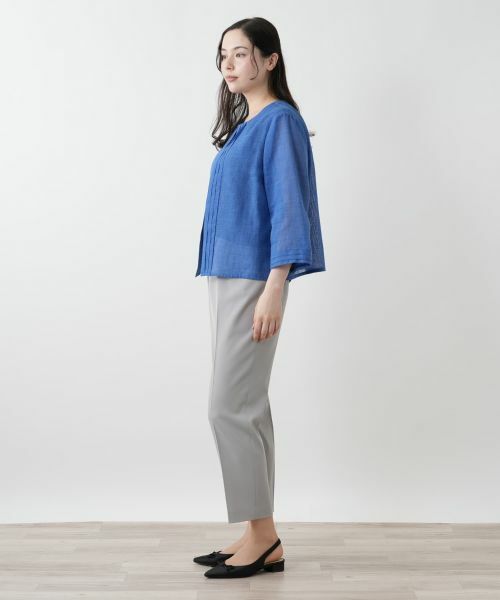 Leilian PLUS HOUSE / レリアンプラスハウス テーラードジャケット | ノーカラージャケット【Leilian WHITE LABEL】 | 詳細5