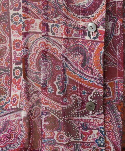 Leilian PLUS HOUSE / レリアンプラスハウス シャツ・ブラウス | ペイズリー柄バンドカラーブラウス【Leilian WHITE LABEL】 | 詳細15