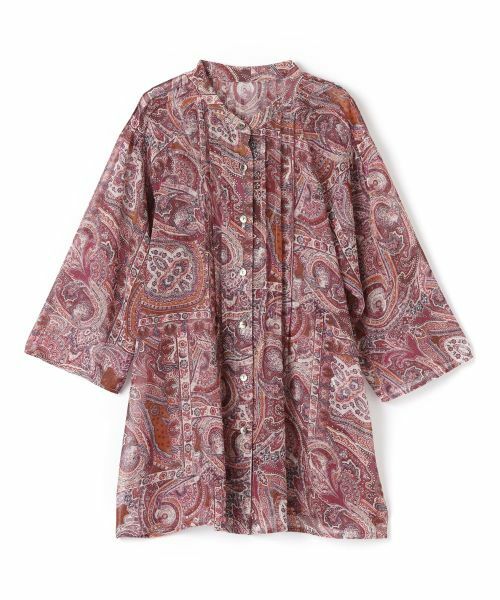 Leilian PLUS HOUSE / レリアンプラスハウス シャツ・ブラウス | ペイズリー柄バンドカラーブラウス【Leilian WHITE LABEL】 | 詳細16