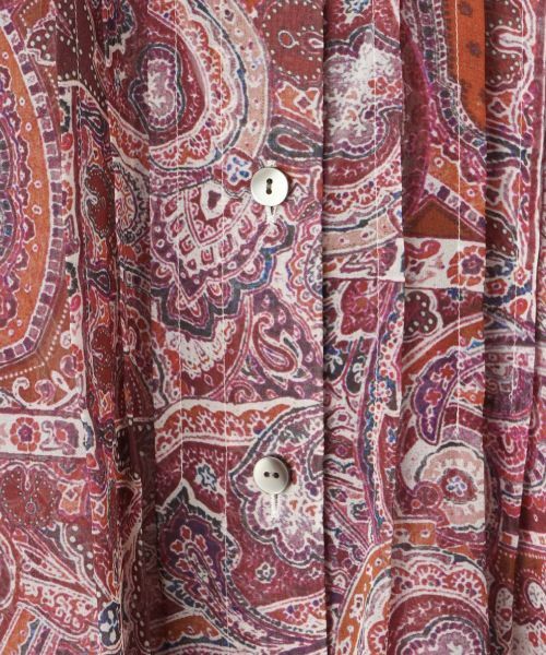 Leilian PLUS HOUSE / レリアンプラスハウス シャツ・ブラウス | ペイズリー柄バンドカラーブラウス【Leilian WHITE LABEL】 | 詳細17