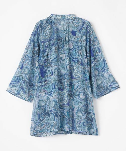 Leilian PLUS HOUSE / レリアンプラスハウス シャツ・ブラウス | ペイズリー柄バンドカラーブラウス【Leilian WHITE LABEL】 | 詳細19