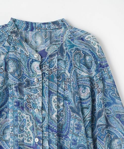 Leilian PLUS HOUSE / レリアンプラスハウス シャツ・ブラウス | ペイズリー柄バンドカラーブラウス【Leilian WHITE LABEL】 | 詳細20