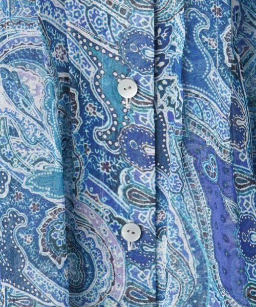 Leilian PLUS HOUSE / レリアンプラスハウス シャツ・ブラウス | ペイズリー柄バンドカラーブラウス【Leilian WHITE LABEL】 | 詳細21