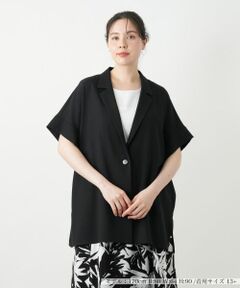 Leilian PLUS HOUSE / レリアンプラスハウス テーラードジャケット | ドロップショルダージャケット【Leilian WHITE LABEL】