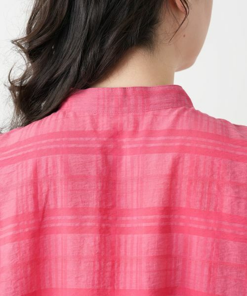 Leilian PLUS HOUSE / レリアンプラスハウス シャツ・ブラウス | シアーチェックブラウス【Leilian WHITE LABEL】 | 詳細11