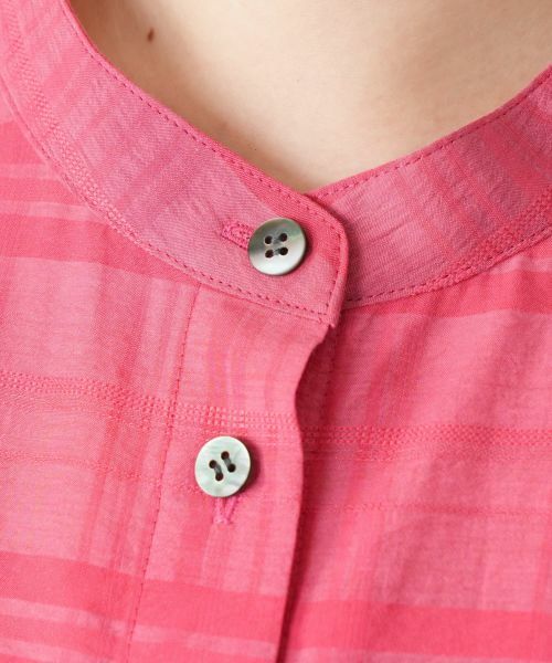 Leilian PLUS HOUSE / レリアンプラスハウス シャツ・ブラウス | シアーチェックブラウス【Leilian WHITE LABEL】 | 詳細14