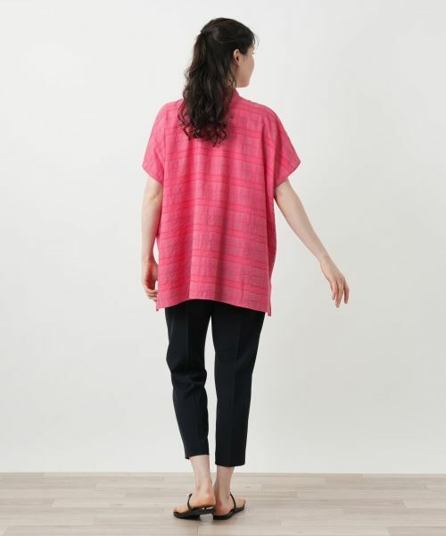 Leilian PLUS HOUSE / レリアンプラスハウス シャツ・ブラウス | シアーチェックブラウス【Leilian WHITE LABEL】 | 詳細6