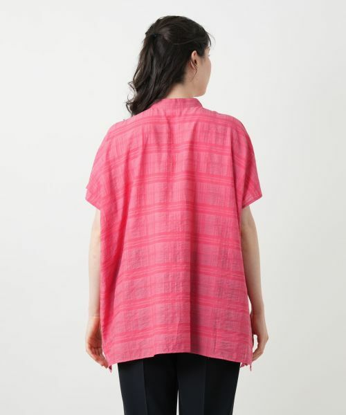 Leilian PLUS HOUSE / レリアンプラスハウス シャツ・ブラウス | シアーチェックブラウス【Leilian WHITE LABEL】 | 詳細9