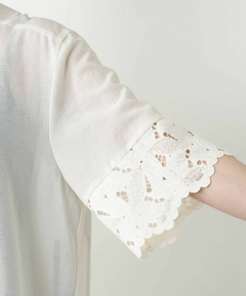 Leilian PLUS HOUSE / レリアンプラスハウス シャツ・ブラウス | レースブラウス【Leilian WHITE LABEL】 | 詳細12