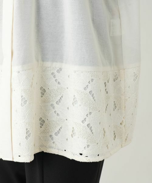 Leilian PLUS HOUSE / レリアンプラスハウス シャツ・ブラウス | レースブラウス【Leilian WHITE LABEL】 | 詳細13