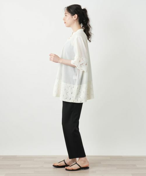 Leilian PLUS HOUSE / レリアンプラスハウス シャツ・ブラウス | レースブラウス【Leilian WHITE LABEL】 | 詳細5